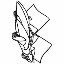 Racing Embroidery Design 3